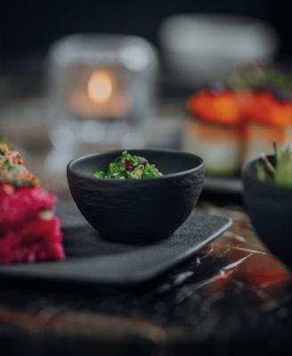 Manufacture Rock Dip Bowls & Tray Set, 4 Pieces