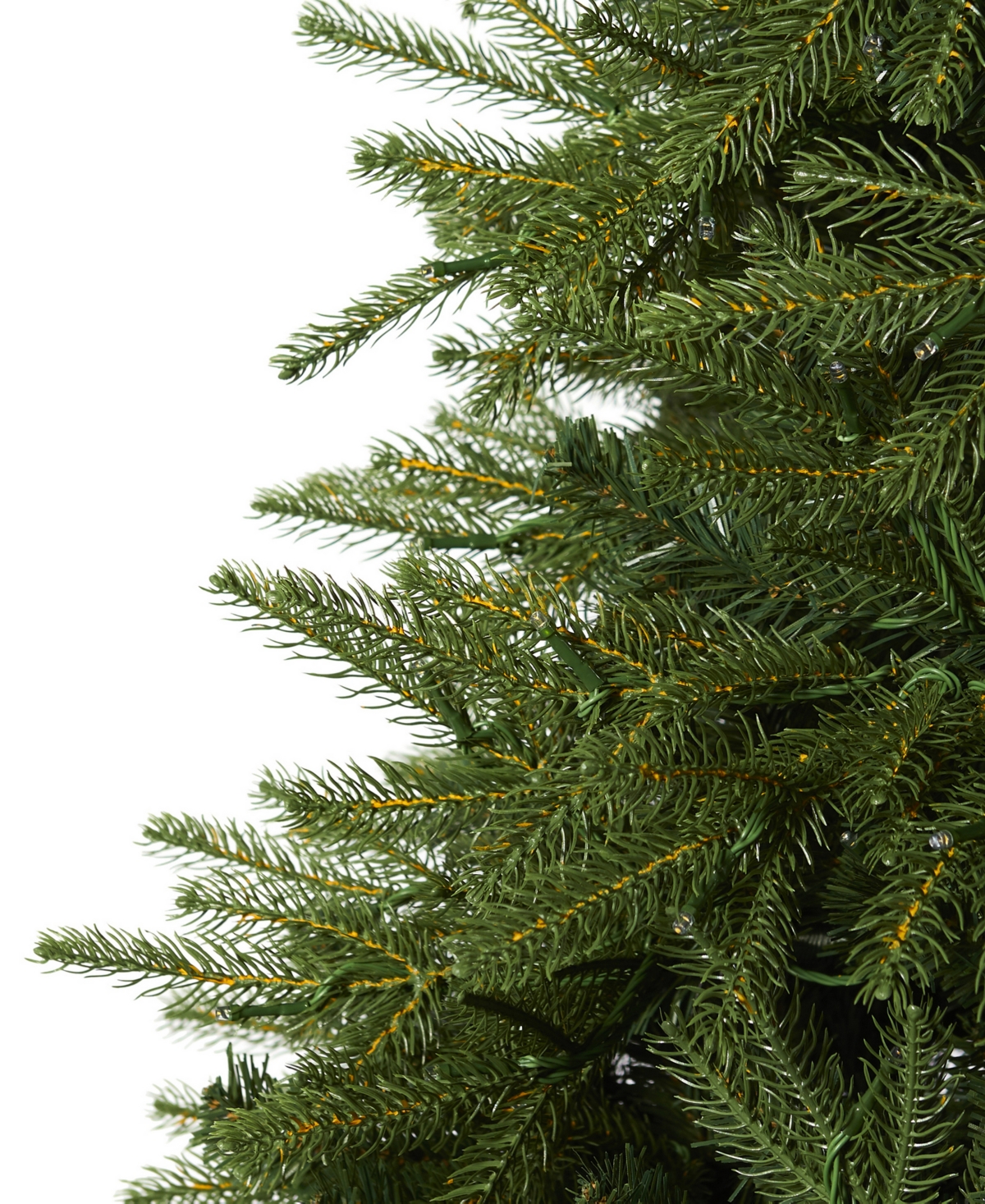Vancouver Fir Natural Look Artificial Christmas Tree with Lights and Bendable Branches, 96"