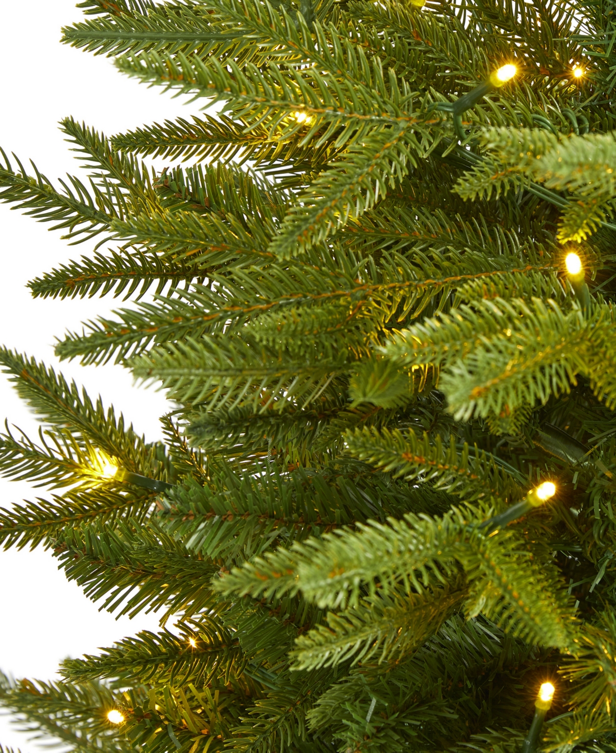 Colorado Mountain Fir Natural Look Artificial Christmas Tree with Lights, 48"