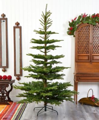 Layered Washington Spruce Artificial Christmas Tree with Bendable Branches, 90"