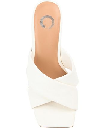 Journee Collection Women's Oppal Crisscross Sandals - Macy's