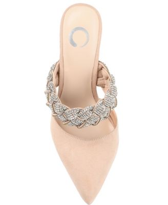 Women's Hazzl Braided Rhinestone Stilettos