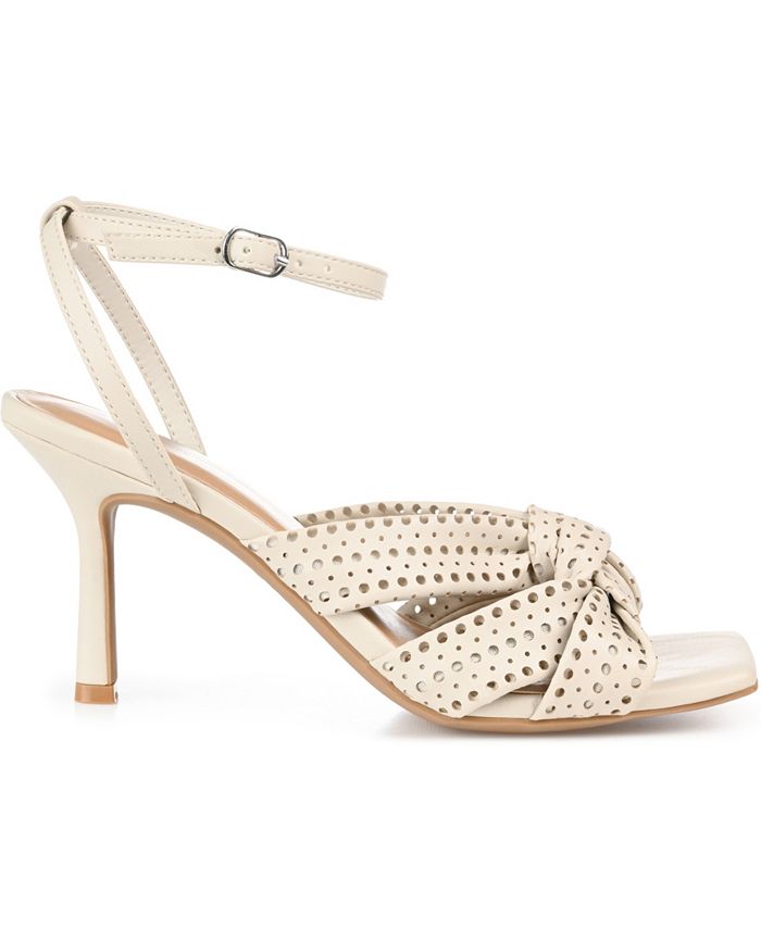 Journee Collection Women's Naommi Perforated Sandals - Macy's