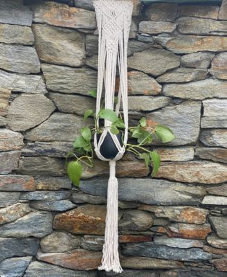 Hanging Macrame Planter Hanger, 33"