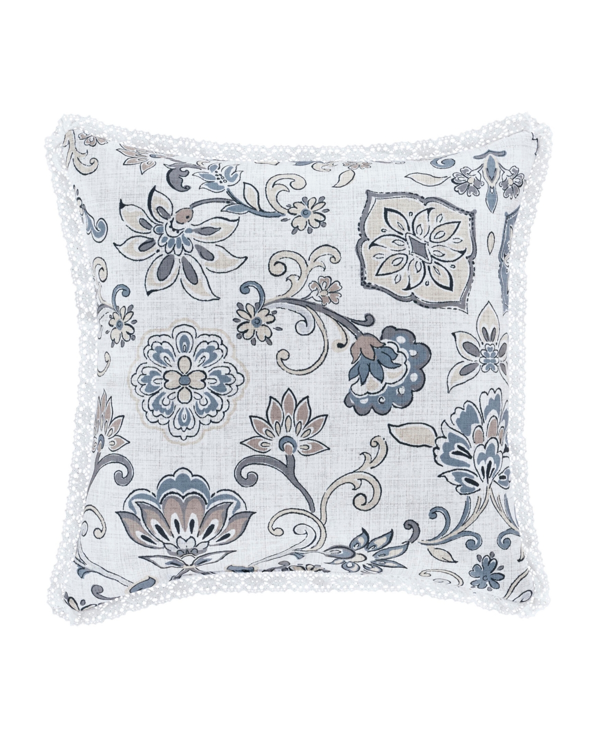 Shop Royal Court Chelsea Decorative Pillow, 16" X 16" In Blue