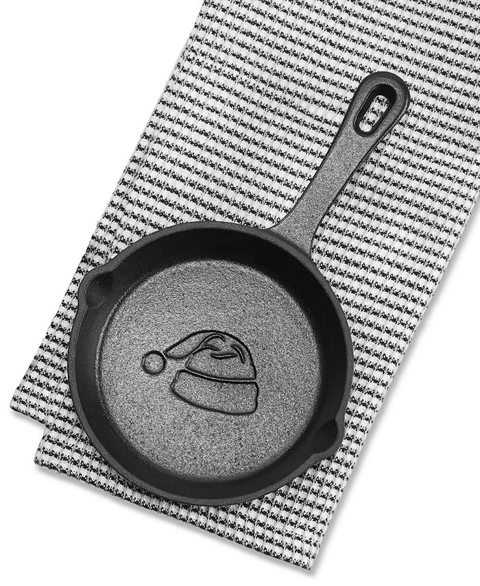 Martha Stewart Collection Mini Santa Hat Cast Iron Skillet, Created for