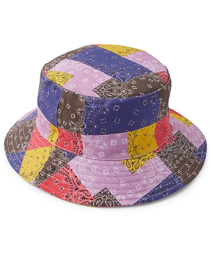 Sun + Stone Men's Paisley Patchwork Bucket Hat, Created for Macy's & Reviews - Hats, Gloves & - Men - Macy's