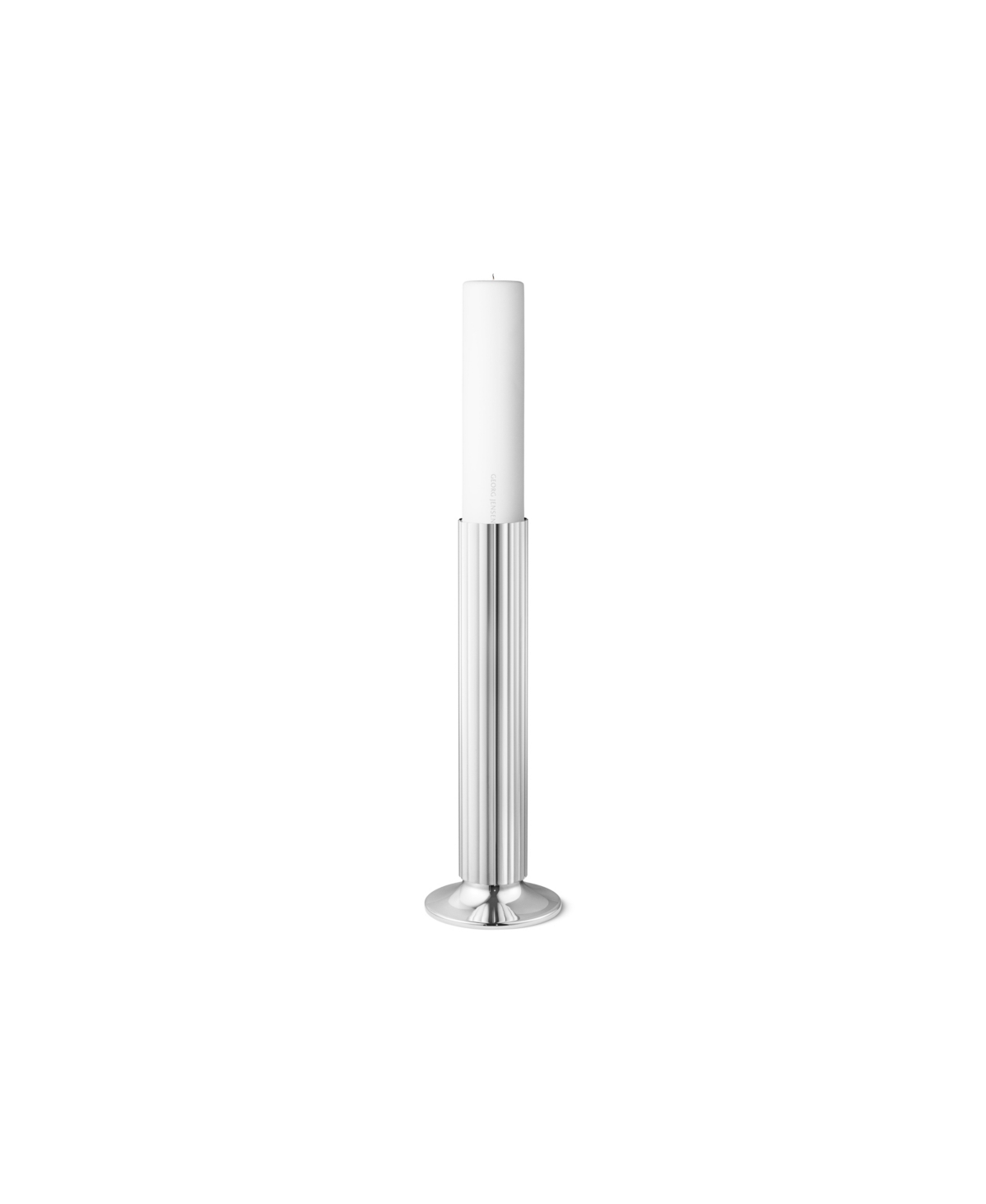 Bernadotte Floor Candleholder, - Silver-Tone