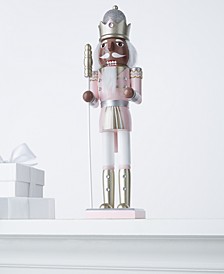 African American Pink & White Nutcracker with Staff, Created for Macy's