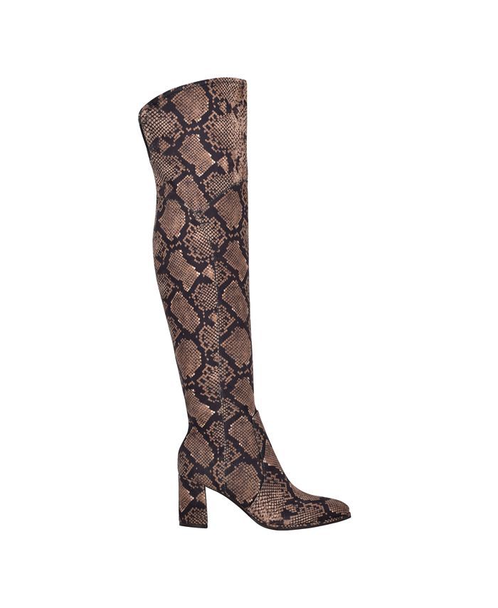Marc Fisher Women's Luley Over The Knee Narrow Calf Boots & Reviews