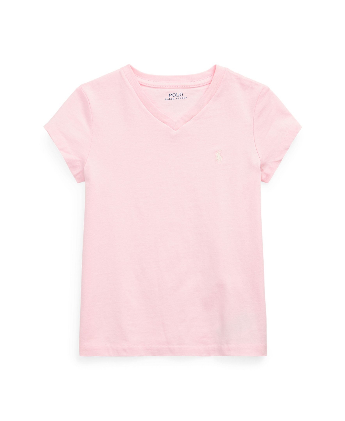 Polo Ralph Lauren Kids' Toddler And Little Girls Cotton Jersey Short Sleeve T-shirt In Hint Of Pink
