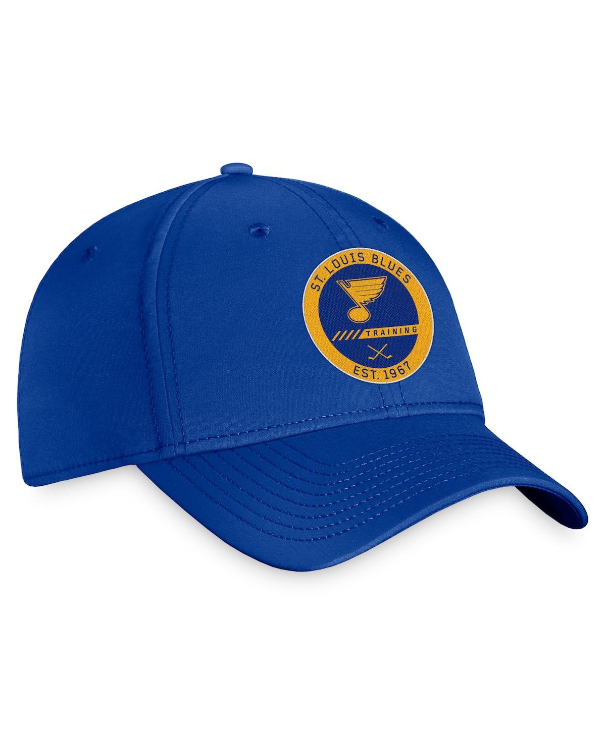 Shop Fanatics Men's  Blue St. Louis Blues Authentic Pro Training Camp Flex Hat