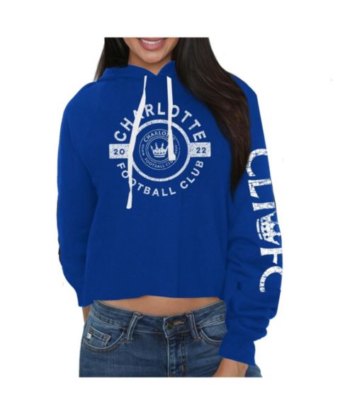 Женское худи Original Retro Brand Blue Charlotte FC Crop Pullover