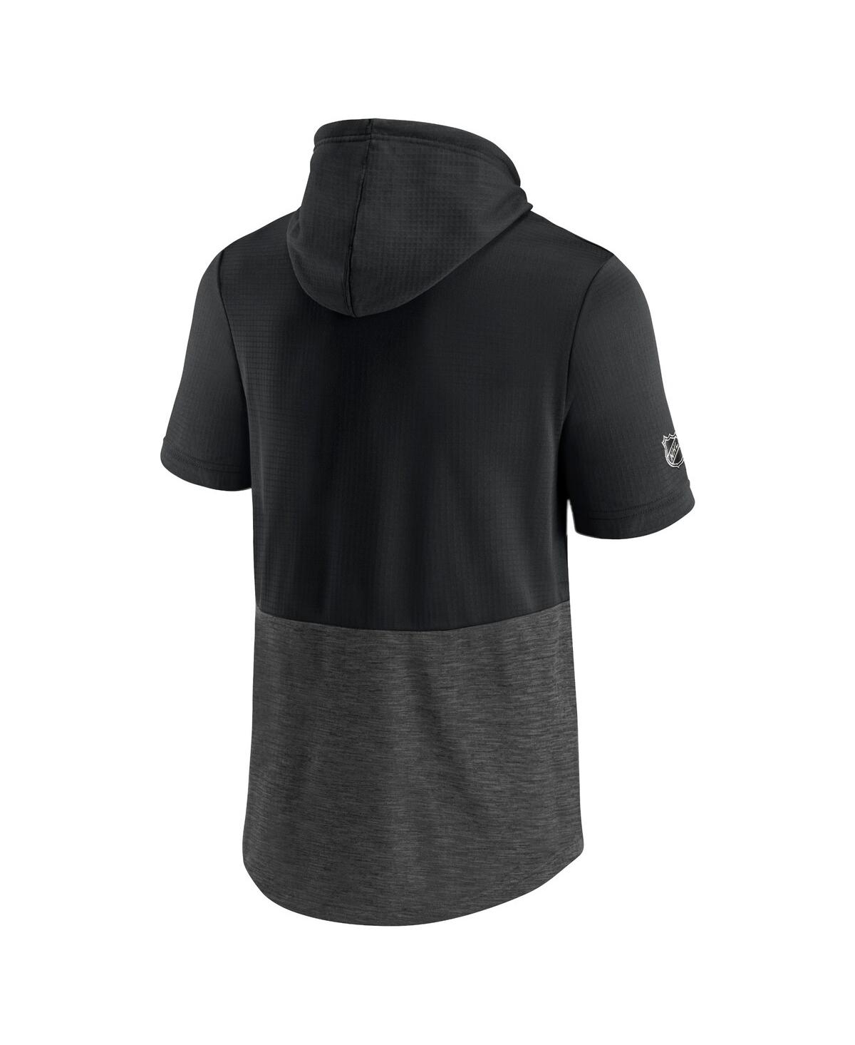 Men's FanaticsPhiladelphia Flyers Authentic Pro Travel and Training Short Sleeve Pullover Hoodie - Black