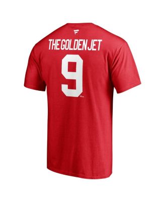 Men's Bobby Hull Red Chicago Blackhawks Authentic Stack Retired Player NickName and Number T-shirt