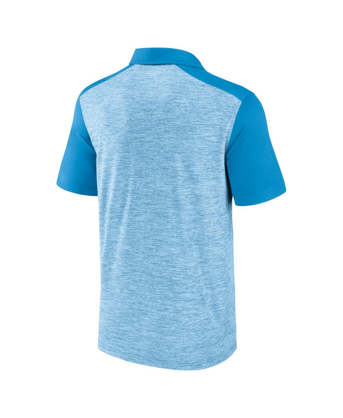 Shop Fanatics Men's  Blue Charlotte Fc Clutch Space-dye Polo Shirt