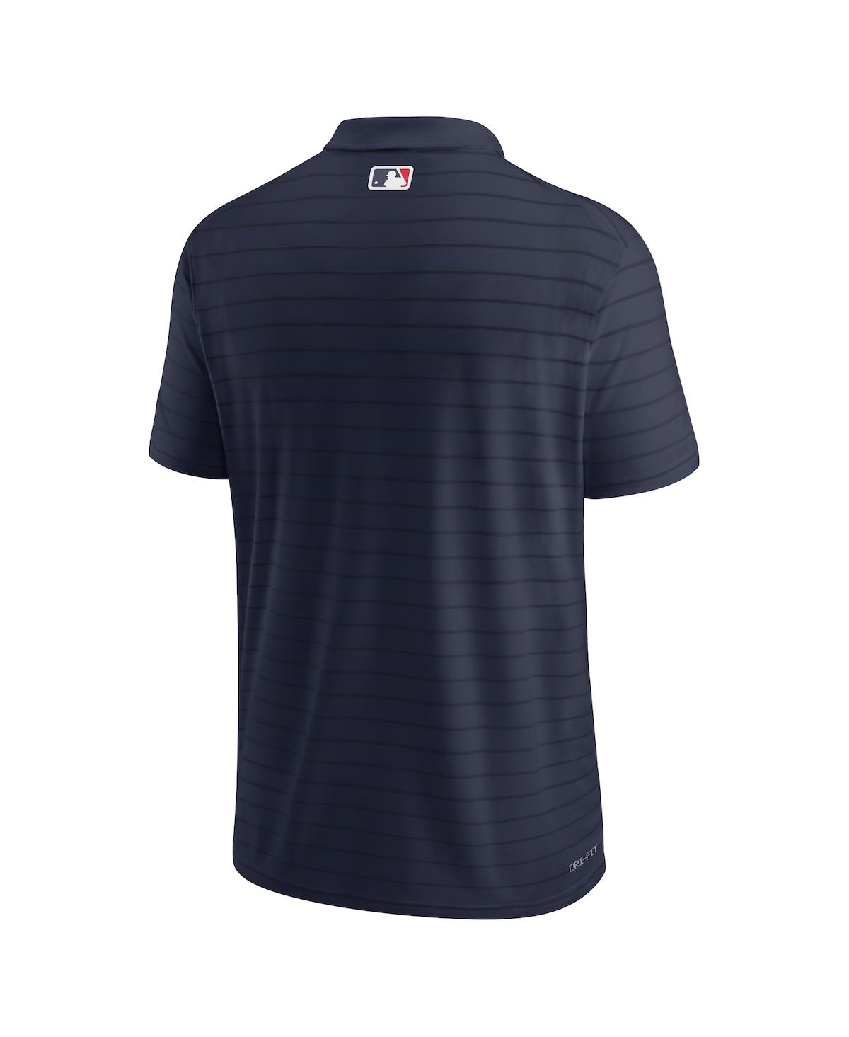 Shop Nike Men's  Navy Chicago Cubs Authentic Collection City Connect Striped Performance Polo Shirt