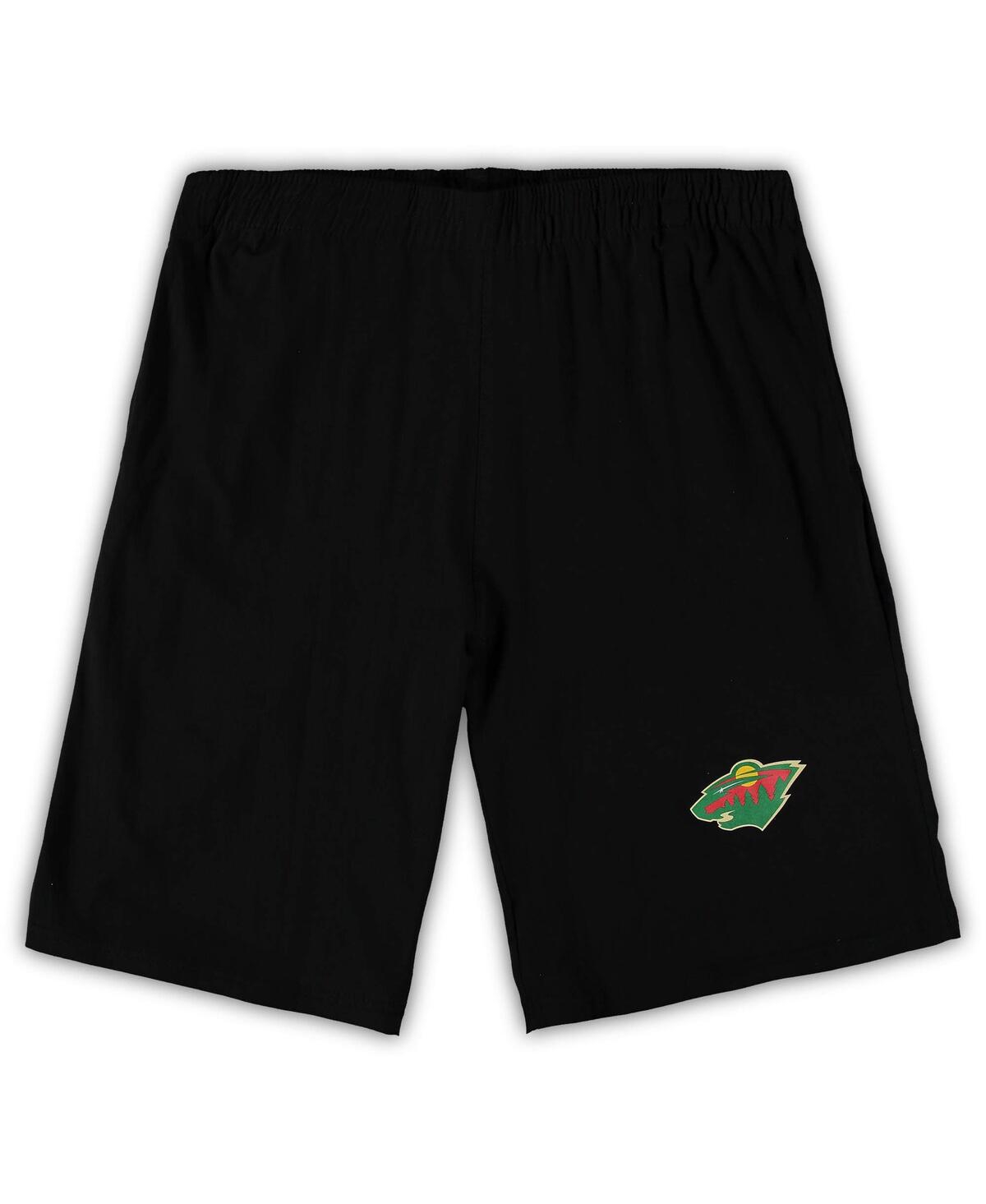 Shop Concepts Sport Men's  Black, Heathered Charcoal Minnesota Wild Big And Tall T-shirt And Shorts Sleep  In Black,heathered Charcoal