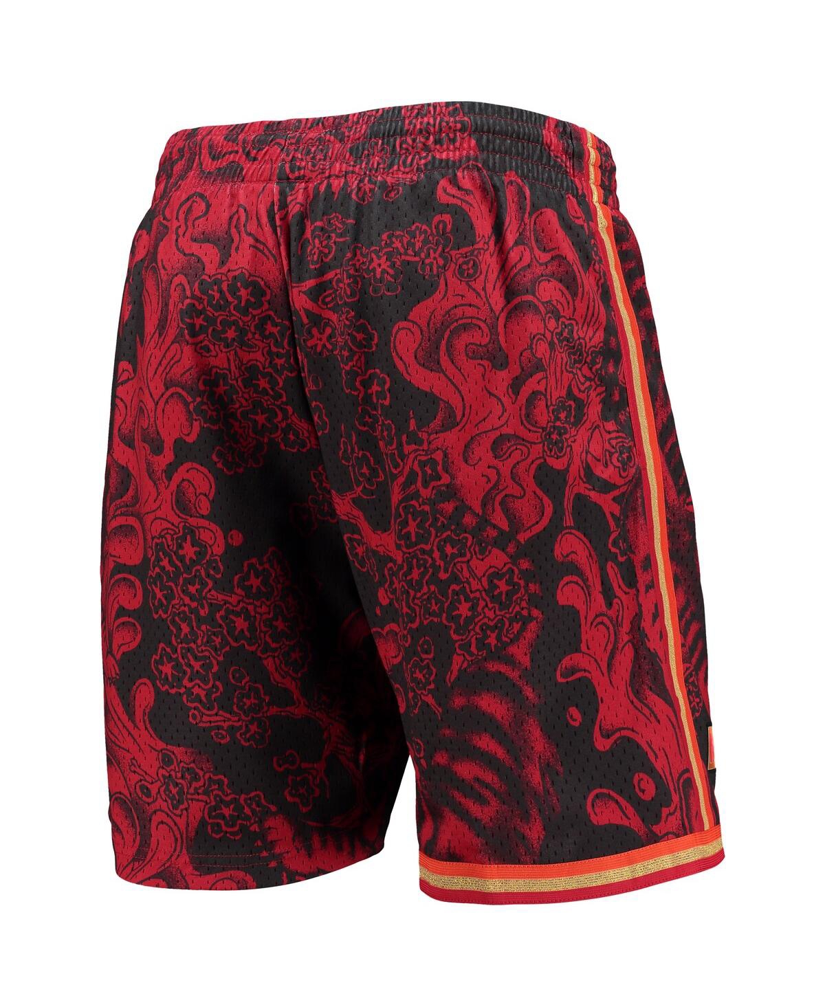 Mitchell & Ness Men's  Red Miami Heat Hardwood Classics Lunar New Year Swingman Shorts In Red