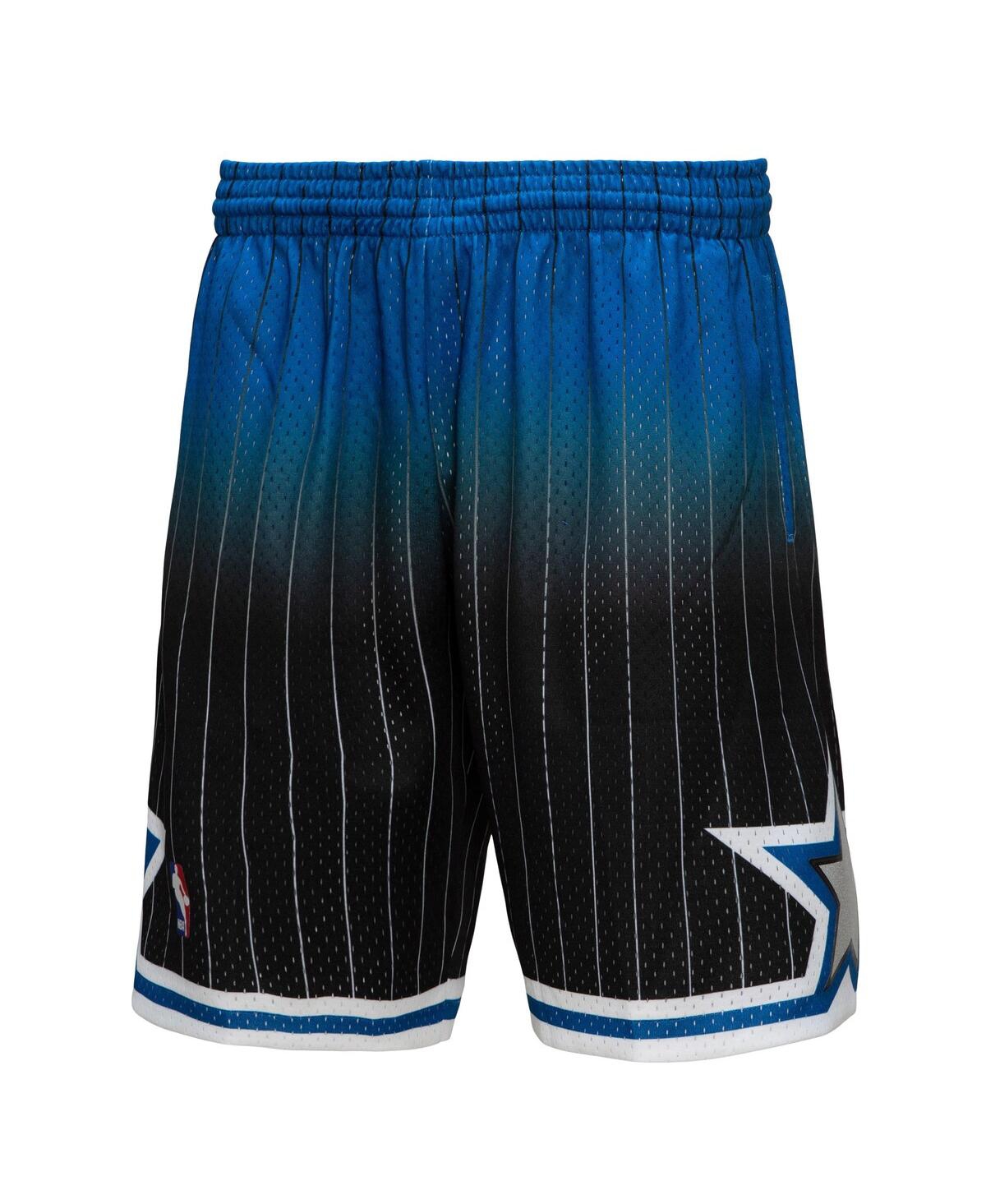 Men's Mitchell & Nessand Black Orlando Magic 1994/95 Hardwood Classics Fadeaway Reload 3.0 Swingman Shorts - Royal, Black