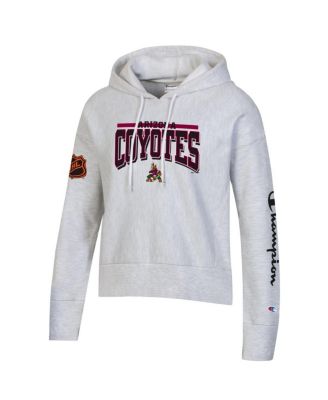 Women's Heathered Gray Arizona Coyotes Reverse Weave Pullover Hoodie