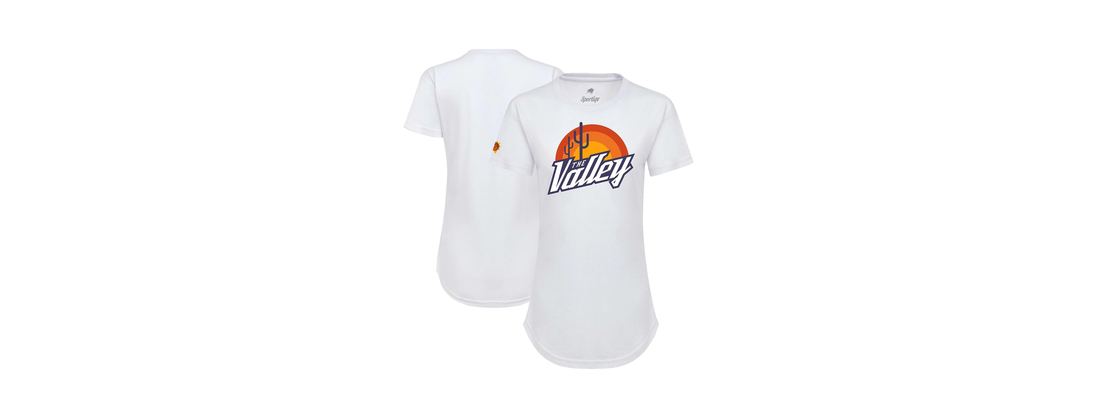 Women's Sportiqe White Phoenix Suns 2021/22 City Edition Phoebe T-shirt