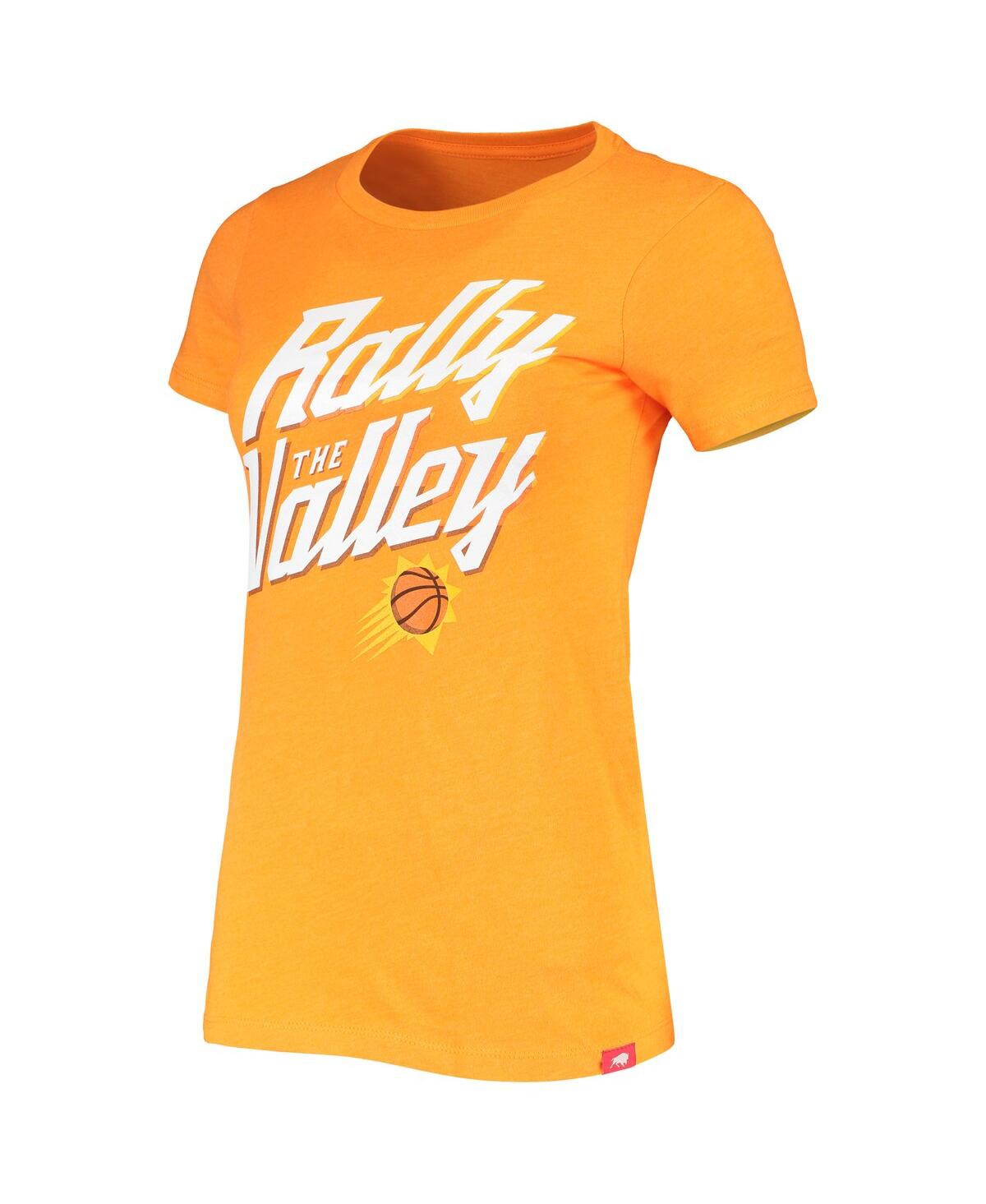 Shop Sportiqe Women's  Heathered Orange Phoenix Suns Rally The Valley Davis T-shirt