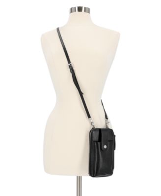 RFID Leather Phone Crossbody Wallet Bag