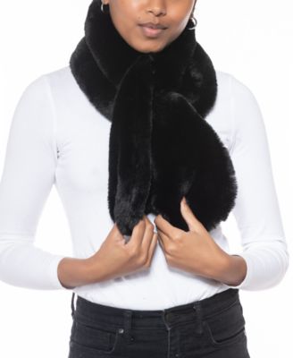 macy's fur shawl