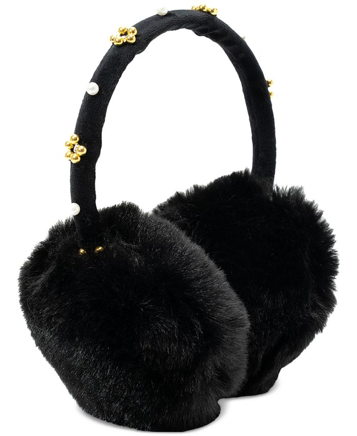 INC International Concepts BeadEmbellished Faux Fur Earmuffs, Created