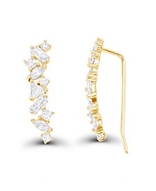 Crawler Earrings in 14K Gold Plated or Sterling Silver