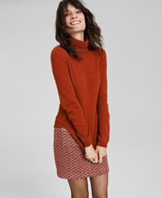 Women's 100% Cashmere Turtleneck Sweater, Regular & Petite, Created for Macys