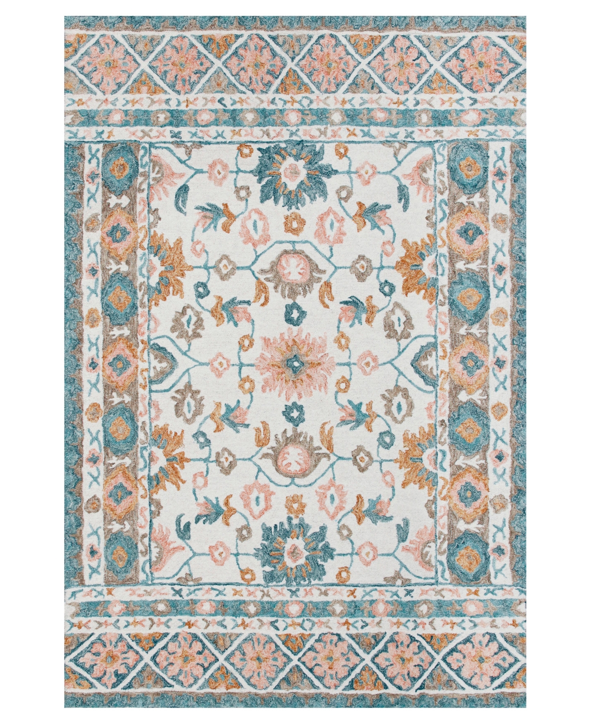 Lr Home Hans HNS81790 7'9in x 9'9in Area Rug - Ivory, Gray