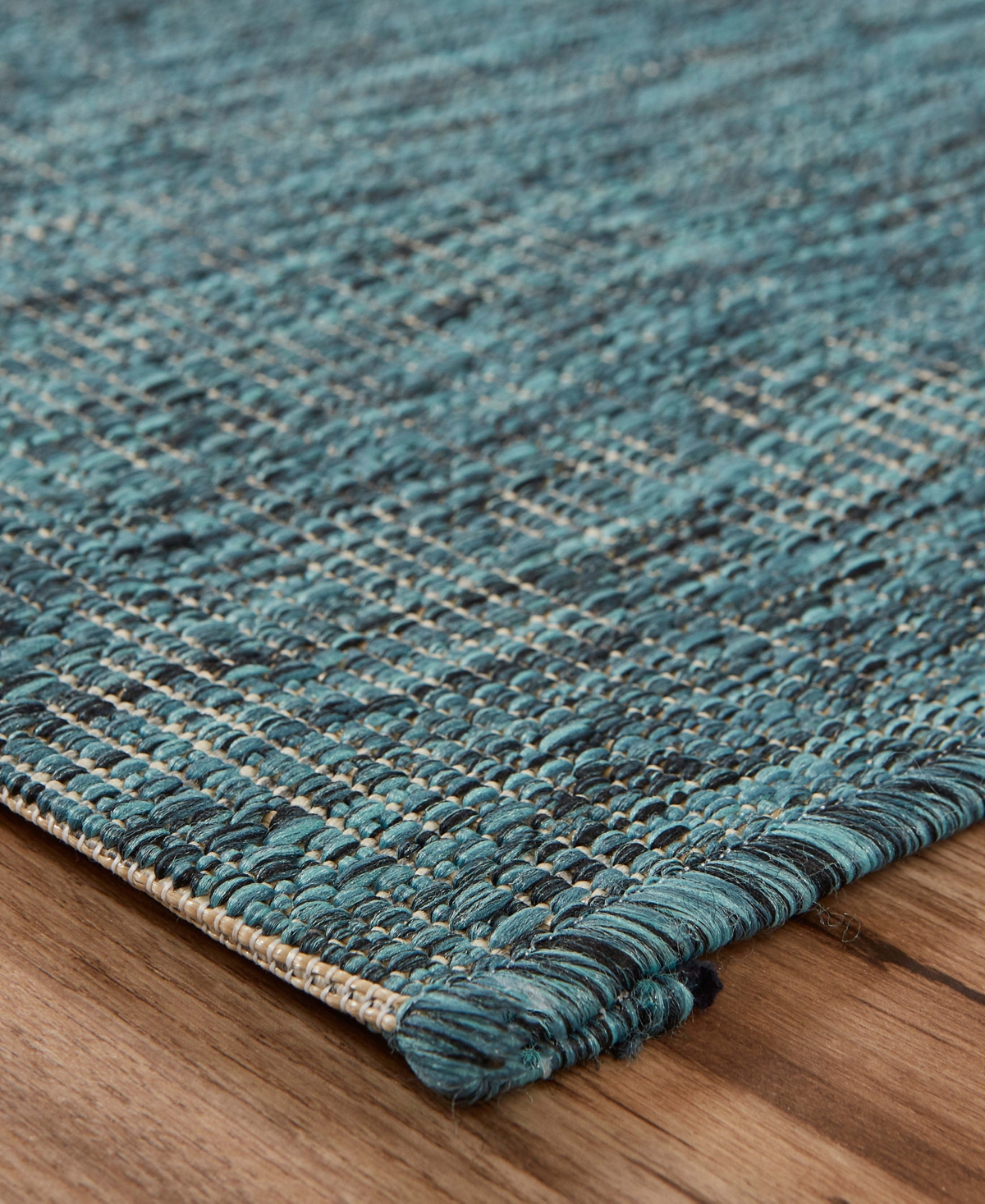 Lr Home Nassau Nass810b 5' X 7' Outdoor Area Rug In Blue,gray
