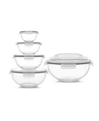 JoyJolt Glass Mixing Bowls with Lids, Set of 5 - Macy's
