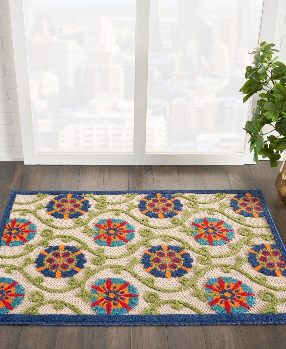 Nourison Home Aloha ALH19 2'8" x 4' Outdoor Area Rug