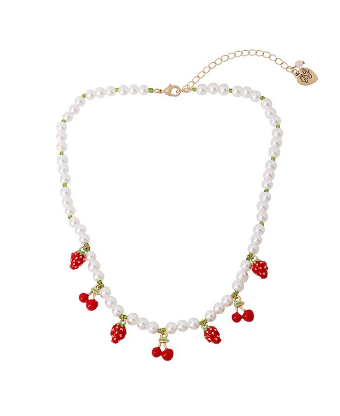 Betsey Johnson Women s Fruit Charm Necklace Macy s