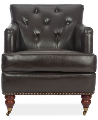 Amsterdam Faux Leather Tufted Chair