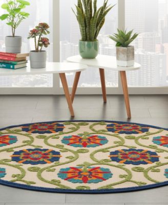 Aloha ALH19 4' x 4' Round Outdoor Area Rug