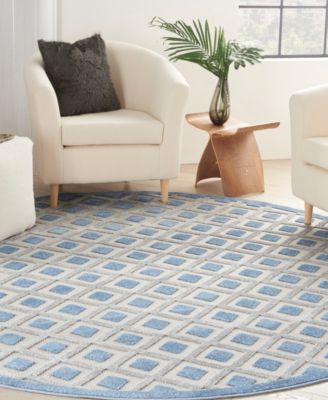 Aloha ALH26 7'10" x 7'10" Round Outdoor Area Rug