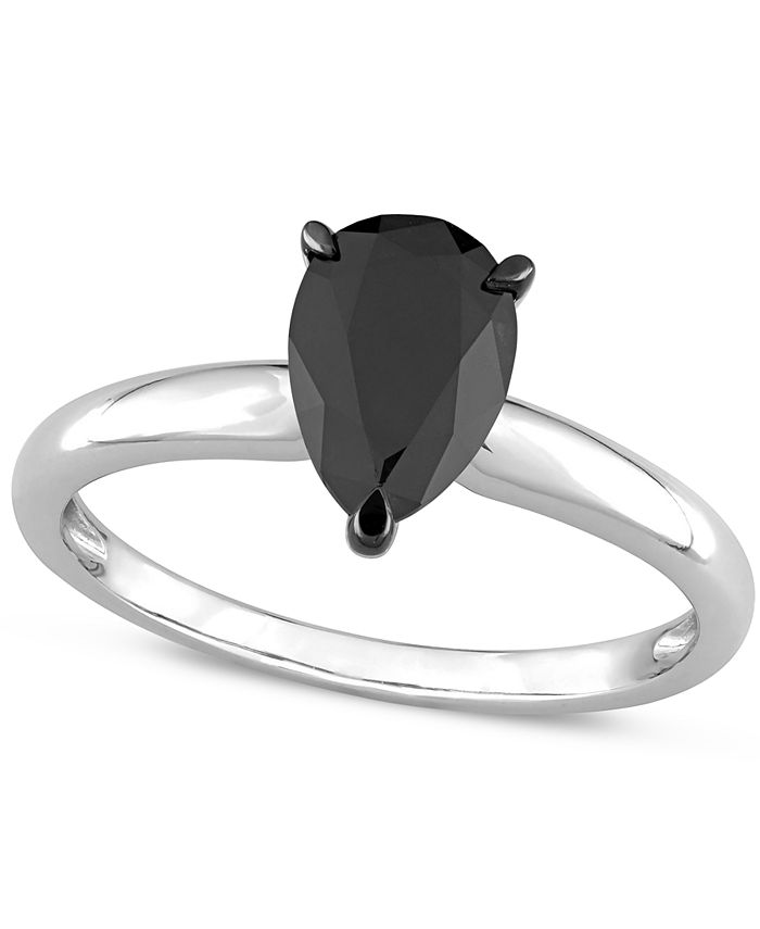Macy's black diamond ring deals