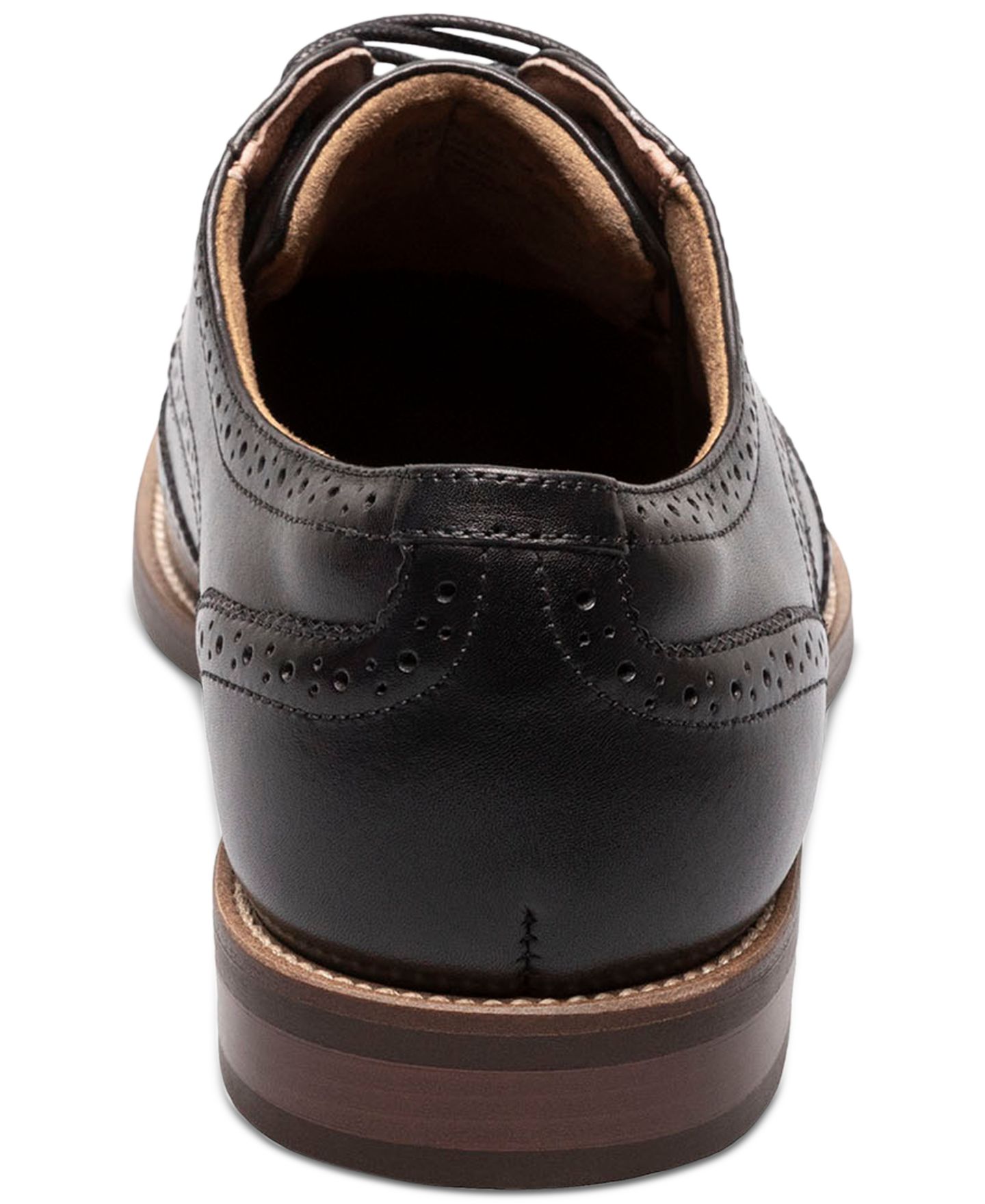Мужские туфли Florsheim Ruvo Wingtip Oxford Dress Shoes, цвет: Чёрный — фото 4