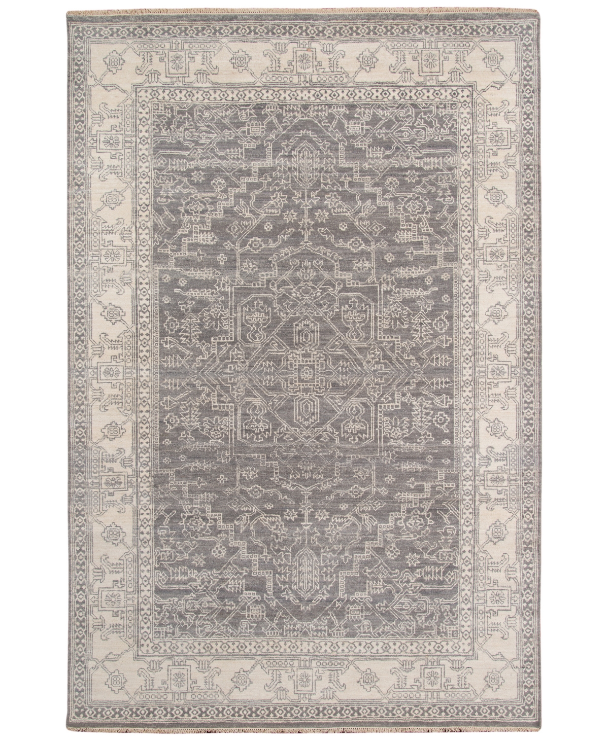 Amer Rugs Nuit Arabe Roselle 2' x 3' Area Rug - Silver-Tone