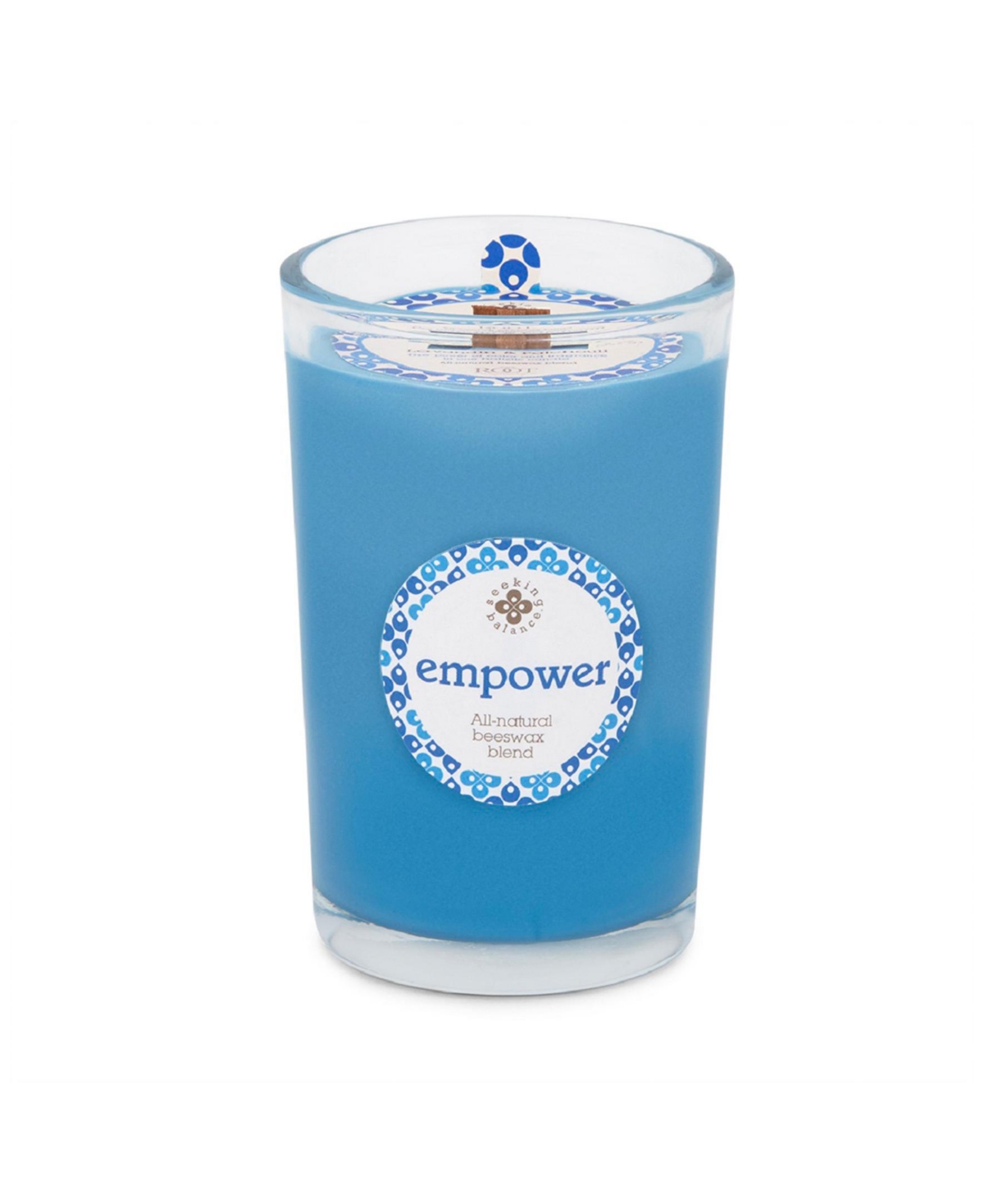 Seeking Balance Empower Lavandin Patchouli Spa Jar Candle, 8 oz - Sapphire