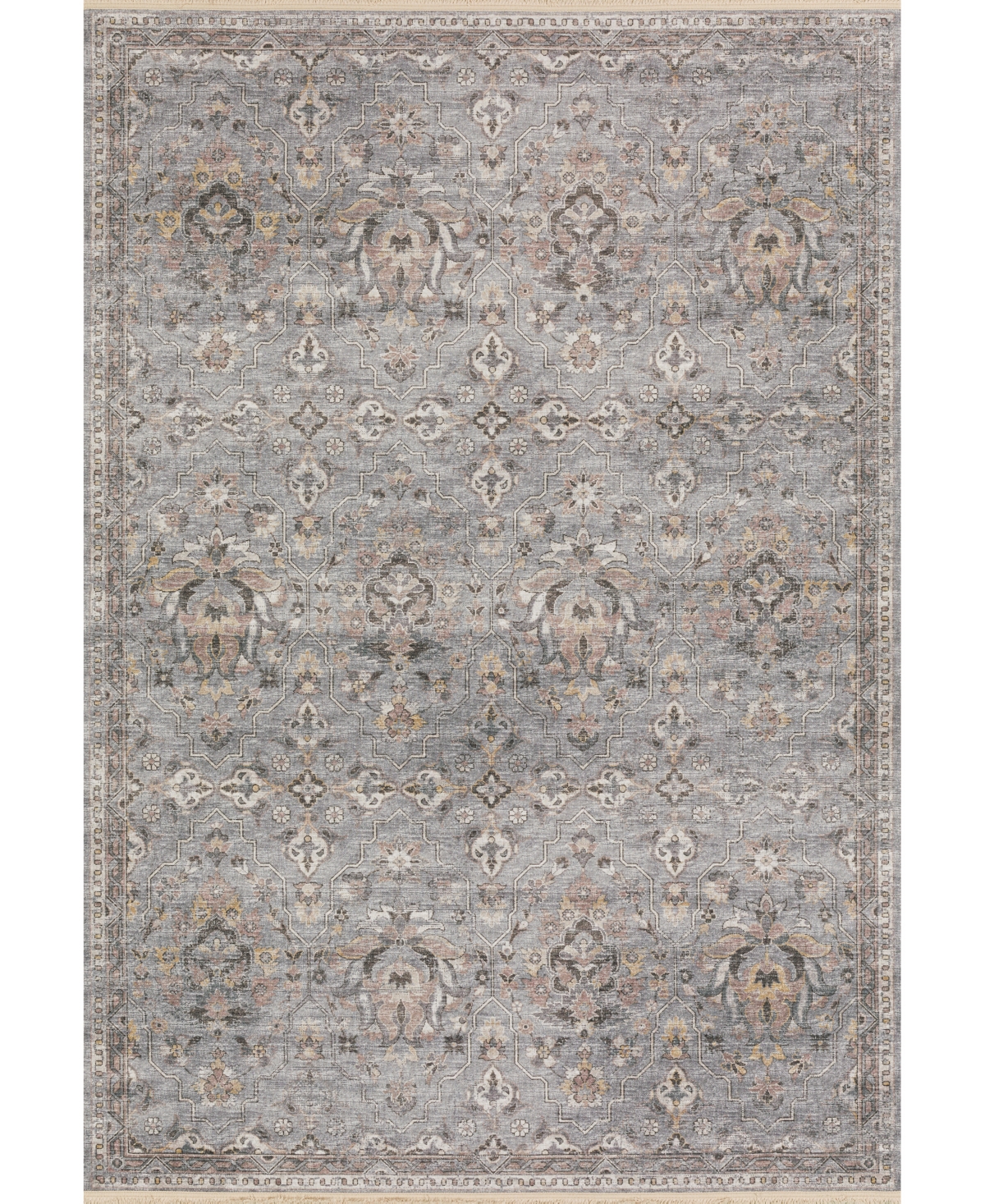 D Style Ionic IOC4 10' x 14' Area Rug - Silver Tone