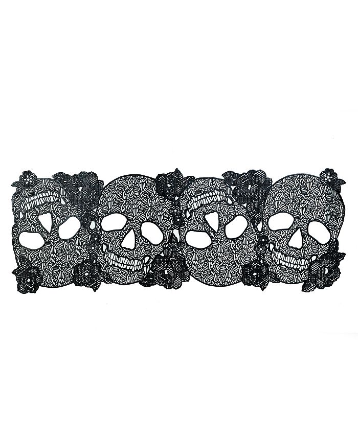Benson Mills Skull Roses Pressed Vinyl Centerpiece, 14" x 18" Macy's