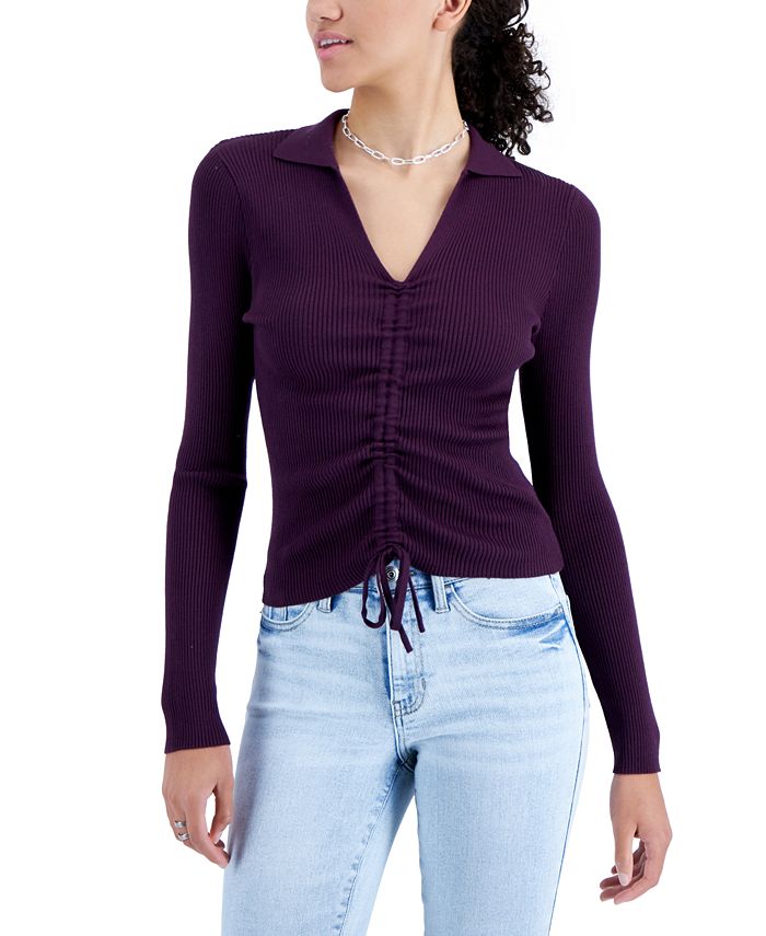 Macy's purple sweater sale
