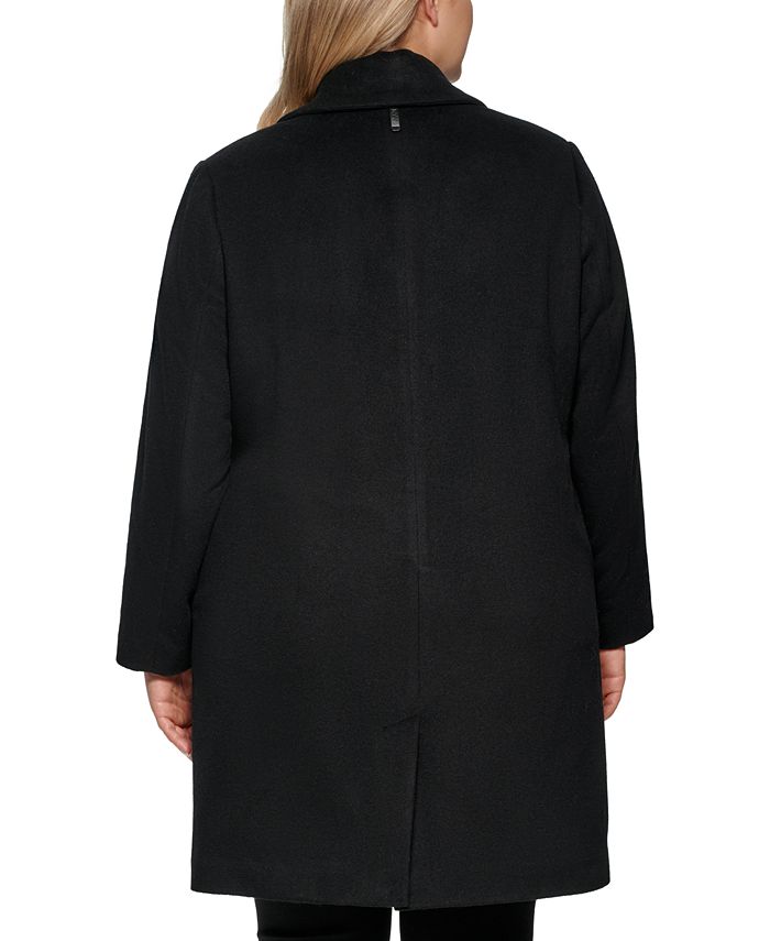 DKNY Women's Plus Size Walker Coat, Created for Macy's Macy's