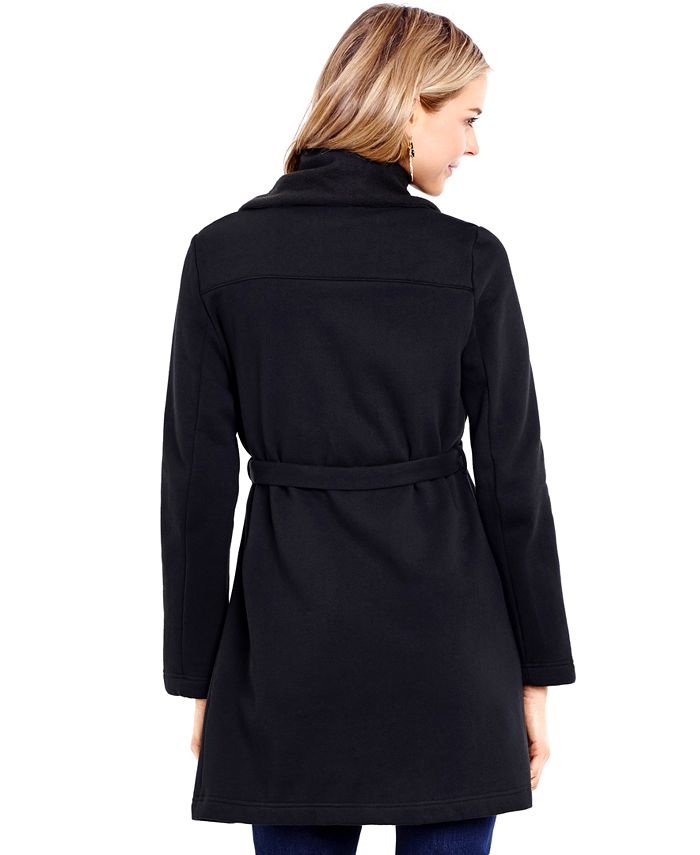 Jessica Simpson Maternity Drape Front Walker Coat Macy s