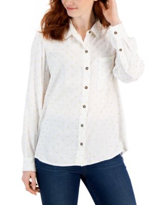 Style & Co - Women's Perfect Star-Print Shirt